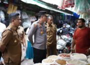 Kapolres Pidie Bersama Unsur Forkopimda Pidie Tinjau Pasar dan Pantau Ketersedian Sembako Jelang Ramadhan