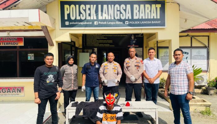Polsek Langsa Barat Tangkap Pelaku Pencurian Sepmor, Rekannya Masih DPO
