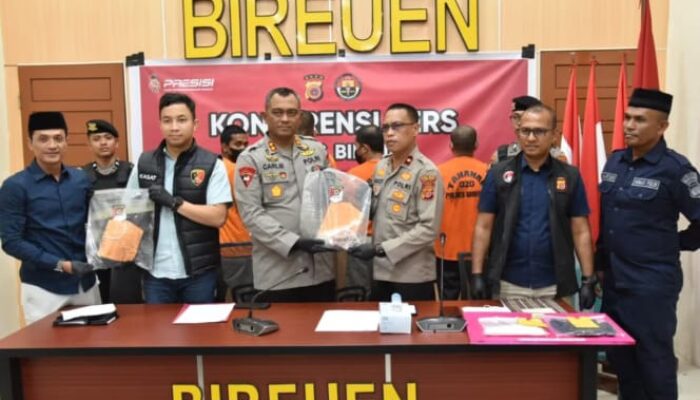 Polres Bireuen Ungkap 3 Kasus, Serta Amankan 4 Pelaku