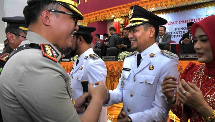 Kapolres Hadiri Pelantikan Bupati dan Wakil Bupati Aceh Timur Terpilih