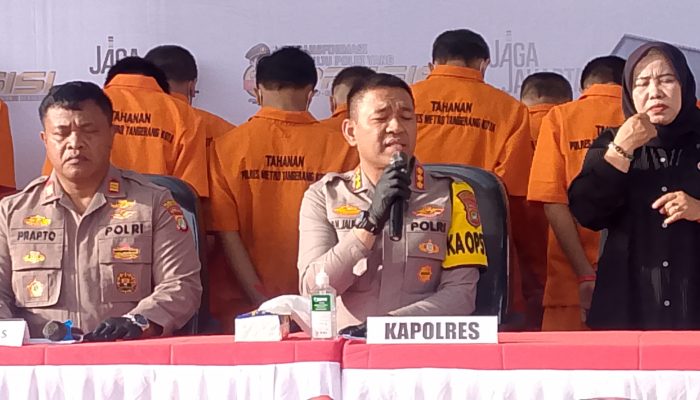 Polres Metro Tangerang Kota Bongkar Jaringan Curanmor Besar: 17 Pelaku Diciduk, Barang Bukti Menumpuk!”