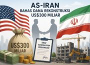 AS-Iran Bahas Dana Rekonstruksi US$300 Miliar dalam Draf Kesepakatan Perdamaian