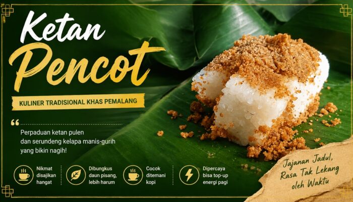 Ketan Pencot Jajanan Khas Pemalang Dipercaya Bisa “Top-Up Energi” Pagi Hari