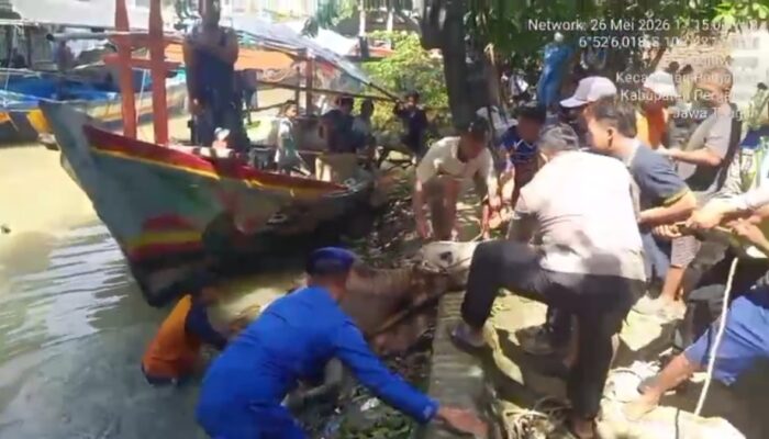 Sapi Kurban Terjun Bebas Ke Sungai, Warga Hubungi Call Center 110 Polres Pemalang