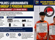 Polres Labuhanbatu Tangkap Dua Pengedar Narkoba, Sita Sabu 1,72 Gram