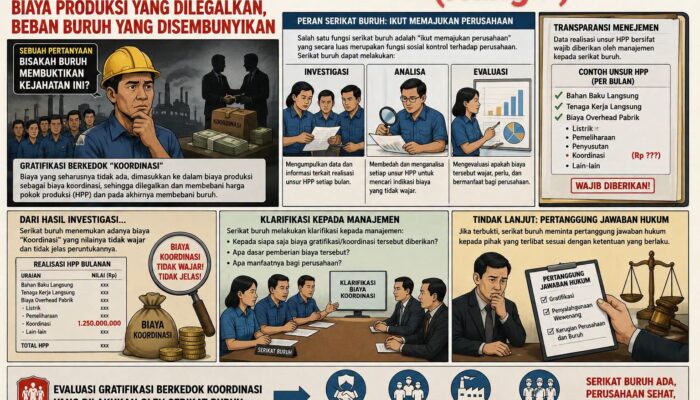 Gratifikasi Berkedok “Koordinasi”: Biaya Produksi yang Dilegalkan dan Beban Buruh yang Disembunyikan
