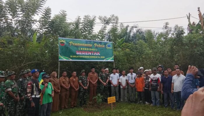 Kodim 0209/LB Gelar Penanaman Pohon Reboisasi Serentak TA 2026