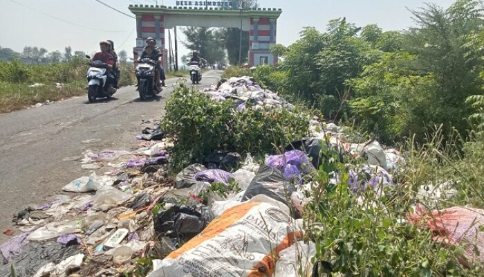 Tumpukan Sampah di Gerbang Desa Bahari Asemdoyong Dikeluhkan Warga, Citra Kawasan Wisata Dinilai Tercoreng
