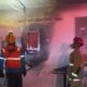 Gerai Minimarket Hangus Terbakar Saat Adzan Maghrib Menggema