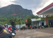 SPBU Bentar Pemalang Suguhkan View Gunung yang Indah, Pengunjung Betah Meski Mengantre BBM