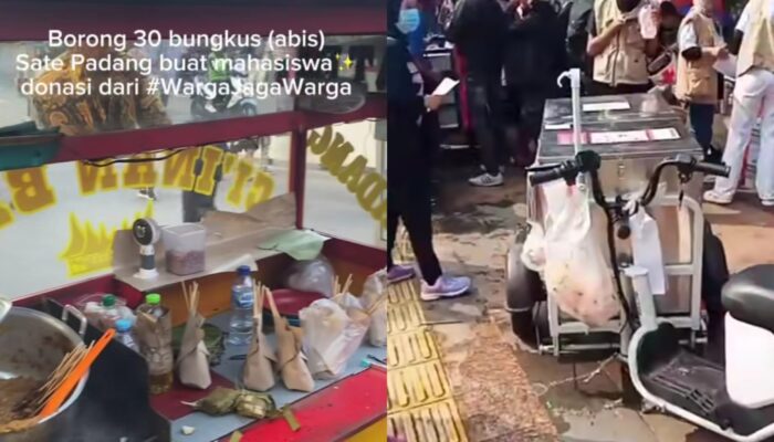 Viral! Aksi Warga Borong Dagangan UMKM untuk Mahasiswa Saat Demo di Bundaran HI