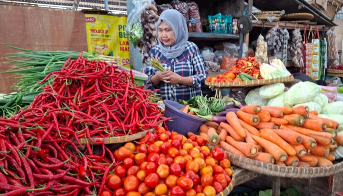 Harga Sayur Naik Lagi Seiring Program MBG Kembali Berjalan, Pedagang Pasar Di Tegal Justru Sepi Pembeli