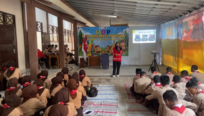 PMI Kabupaten Tegal Edukasi Kesiapsiagaan Bencana kepada 488 Siswa Baru SMKN 1 Warureja