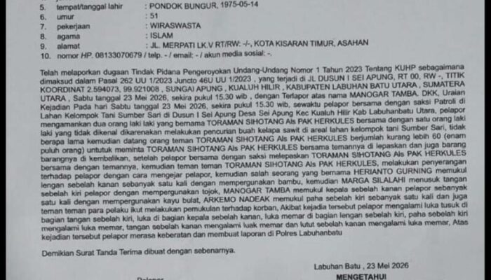 Korban Desak Polres Labuhanbatu Tetapkan Tersangka, Terduga Pelaku Diduga Abaikan Panggilan Penyidik