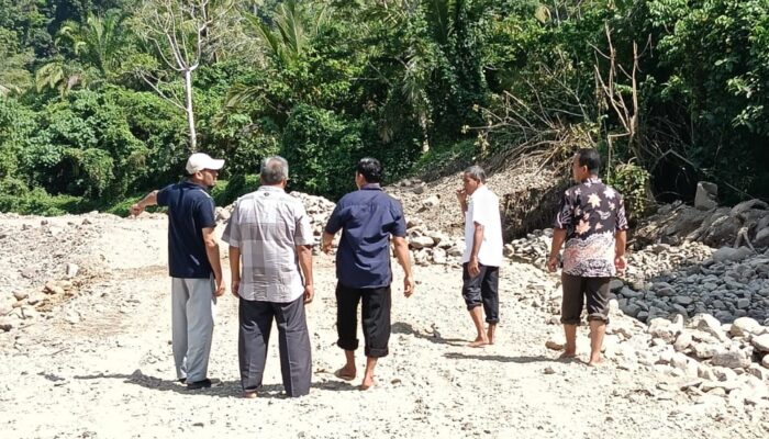 Camat Siabu Monitoring Langsung Normalisasi Sungai Di Kelurahan Simangambat