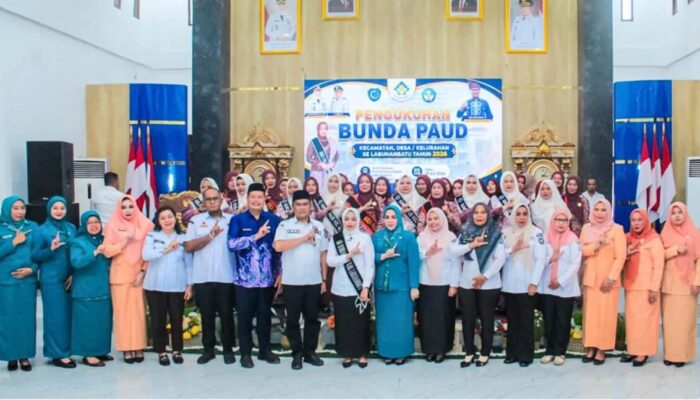 Bupati Labuhanbatu Kukuhkan Bunda PAUD Kecamatan, Desa, dan Kelurahan, Dorong Terwujudnya PAUD Maju, Unggul, dan Berkualitas