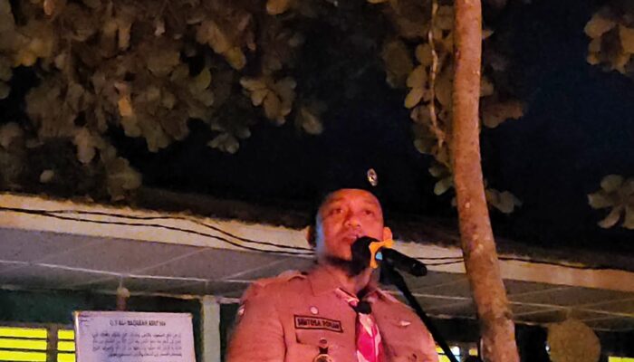 Penutupan perkemahan persami di MAN Labuhanbatu,di hadiri oleh ketua Kwarcab labuhanbatu