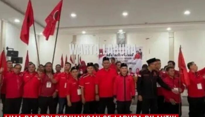 Lima Pengurus Anak Cabang PDI Perjuangan di Labuhanbatu Utara dilantik oleh Pengurus DPD PDI Perjuangan Sumut