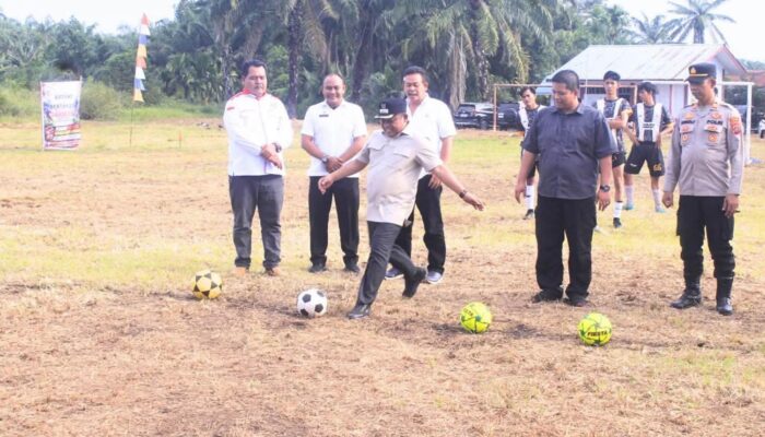 Turnamen open mini soccer jabir CUP III Resmi di buka wakil bupati