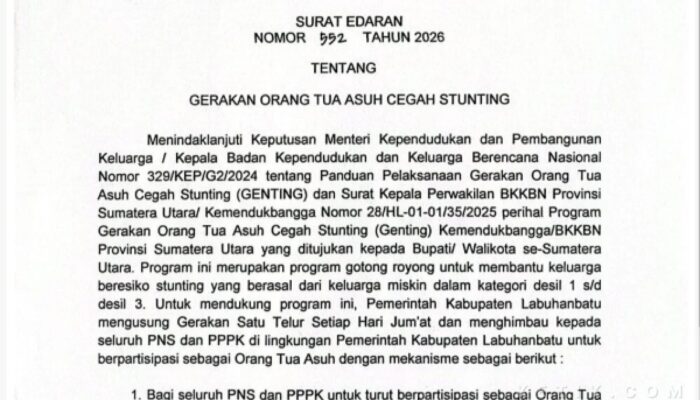 Program Sebutir Telur Setiap ASN Labuhanbatu Untuk Anak Stunting