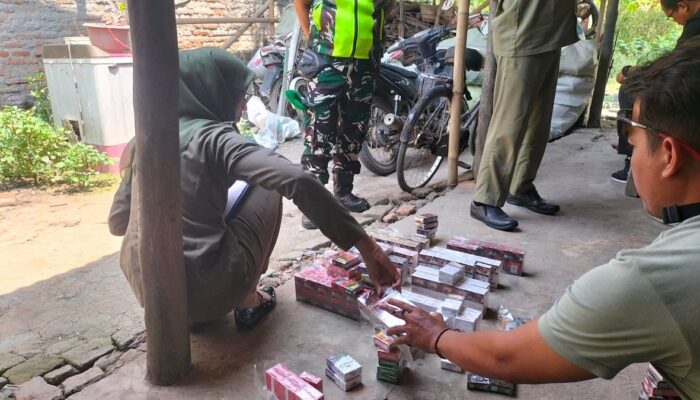 Tim Gabungan Satpol PP, Bea Cukai dan Kodim 0711 Pemalang Amankan 6.792 Batang Rokok Ilegal