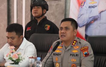 Kapolres Pemalang dalam pers konference