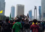 Ilustrasi Demonstrasi BEM UI dibuat AIGpt