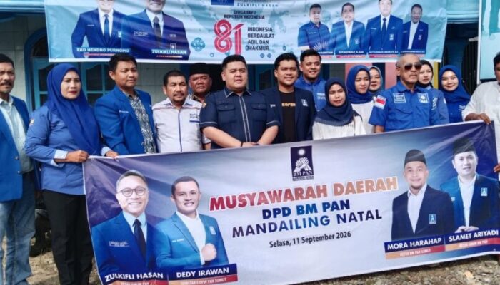 Irham Syururi Nasution Nahkodai BM PAN Madina, Terpilih Aklamasi