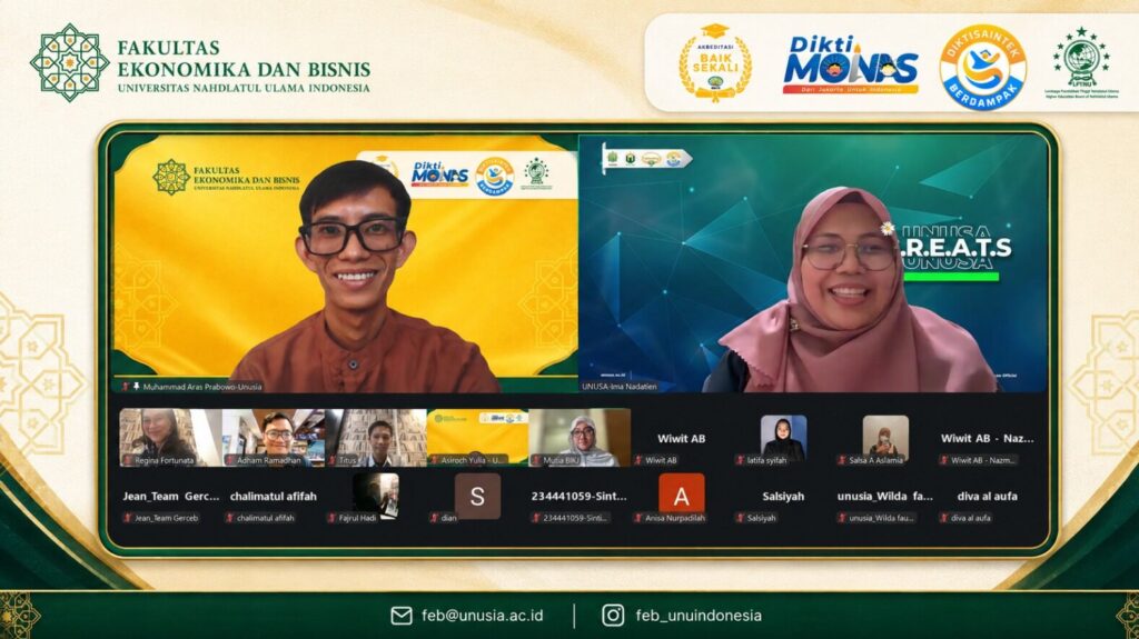 12 mahasiswa Program Studi S1 Ekonomi Syariah Universitas Nahdlatul Ulama Indonesia (UNUSIA) lolos Program Magang Industri Future Talent Hub (FTH) 2026