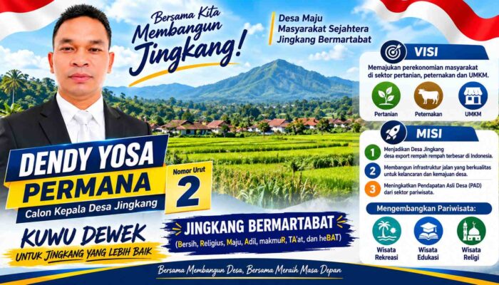 Calon Kades Termuda Jingkang, Dendy Yosa Permana Usung “Jingkang Bermartabat”