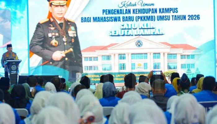 Kapolri Ajak 6.027 Mahasiswa UMSU Siapkan Diri Hadapi Bonus Demografi