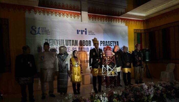 Obor Tri Prasetya Tandai Puncak Hari Radio ke-81 di RRI Meulaboh