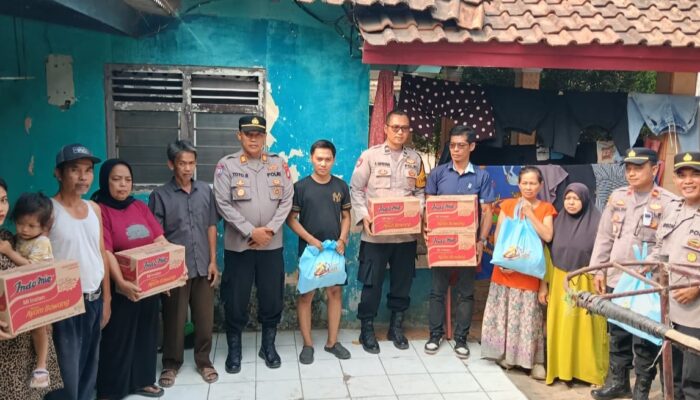 Kapolsek Legok Salurkan Sembako untuk Korban Kebakaran, Pembina FORMASI Tangerang Beri Apresiasi
