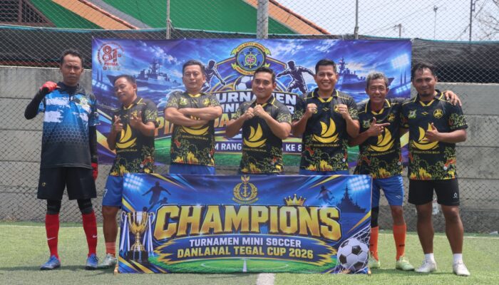 Semarak HUT ke-81 TNI, Lanal Tegal Gelar Mini Soccer Danlanal Cup 2026