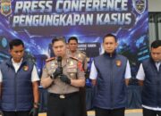 Pengungkapan kasus itu disampaikan Direktur Reserse Siber Polda Sumut, Kombes Pol. Dr. Bayu Wicaksono, S.H., S.I.K., M.Si.,