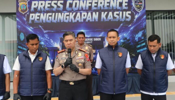 Polda Sumut Bongkar Judi Online Jaringan Kamboja, 5 Kasir Diciduk