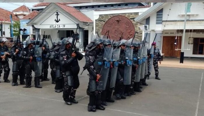 Dua Hari Digembleng, Prajurit Lanal Tegal Jalani Uji Glagaspur P1 dan P2